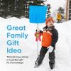 imageSuperio Kids Snow Shovel Plastic Small Shovel for Snow Removal with Wooden Handle Heavy Duty 12quot Blade Navy 1 PackBlue