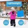 imageSuperio Kids Snow Shovel Plastic Small Shovel for Snow Removal with Wooden Handle Heavy Duty 12quot Blade Navy 1 PackBlue