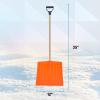imageSuperio Kids Snow Shovel Plastic Small Shovel for Snow Removal with Wooden Handle Heavy Duty 12quot Blade Navy 1 PackMulti