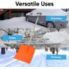 imageSuperio Kids Snow Shovel Plastic Small Shovel for Snow Removal with Wooden Handle Heavy Duty 12quot Blade Navy 1 PackMulti