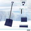 imageSuperio Kids Snow Shovel Plastic Small Shovel for Snow Removal with Wooden Handle Heavy Duty 12quot Blade Navy 1 PackMulti