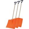 imageSuperio Kids Snow Shovel Plastic Small Shovel for Snow Removal with Wooden Handle Heavy Duty 12quot Blade Navy 1 PackOrange