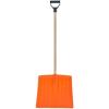 imageSuperio Kids Snow Shovel Plastic Small Shovel for Snow Removal with Wooden Handle Heavy Duty 12quot Blade Navy 1 PackOrange