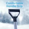 imageSuperio Kids Snow Shovel Plastic Small Shovel for Snow Removal with Wooden Handle Heavy Duty 12quot Blade Navy 6 PackBlue