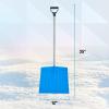 imageSuperio Kids Snow Shovel Plastic Small Shovel for Snow Removal with Wooden Handle Heavy Duty 12quot Blade Navy 6 PackBlue