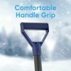 imageSuperio Kids Snow Shovel Plastic Small Shovel for Snow Removal with Wooden Handle Heavy Duty 12quot Blade Navy 6 PackNavy