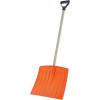 imageSuperio Kids Snow Shovel Plastic Small Shovel for Snow Removal with Wooden Handle Heavy Duty 12quot Blade Navy 6 PackOrange
