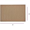 imageSuperio Non Slip Large Chevron Coir DoormatWelcome Entrance Floor Indoor and Outdoor Heavy Duty Waterproof Easy Clean LowProfile Mats for Entry Garage Patio High Traffic Areas 24x35 Natural