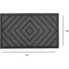 imageSuperio NonSlip Welcome Doormat for Entry Indoor Outdoor Heavy Duty Waterproof Easy Clean LowProfile Mats for Entry Garage Patio High Traffic Areas Natural Diamond Coir 18quotx30quotDiamond Coir  Grey