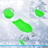imageSuperio Pack of 2 Toboggan Snow Sleds for Kids and Adults 37quot Plastic Sleds with Pull Ropes and HandlesGreen