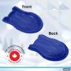 imageSuperio Pack of 2 Toboggan Snow Sleds for Kids and Adults 37quot Plastic Sleds with Pull Ropes and HandlesRedBlue