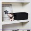 imageSuperio Ribbed Collection  Decorative Plastic Lidded Home Storage Bins Organizer Baskets XLarge Brown 1 Pack  22 Liter Stackable Container Box for Organizing Closet Shelves Drawer ShelfMedium 5 Liter
