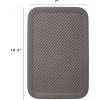 imageSuperio Ribbed Collection Lid for Decorative Plastic Open Home Storage Bins Organizer Baskets Medium Brown  for Organizing Closet Shelves Drawer Shelf 5 Liter