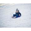 imageSuperio Round Saucer Snow Sleds for Kids and Adult Spiral Toddler Sled 26quot Avalanche Circle Jet Sled for Toddlers Age Plastic Sledding Disc Winter Snow Toys Fun for Kids and Adults 2PackBlue
