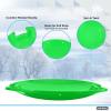imageSuperio Round Saucer Snow Sleds for Kids and Adult Spiral Toddler Sled 26quot Avalanche Circle Jet Sled for Toddlers Age Plastic Sledding Disc Winter Snow Toys Fun for Kids and Adults 2PackGreen