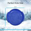 imageSuperio Round Snow Saucer Sleds Plastic Disc Sleds for Kids and Adults Heavy Duty Sled Discs with Handles for Downhill Sledding Winter Outdoor Sports RedBlueGreen 24quot