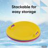 imageSuperio Round Snow Sled 24quot Blue Saucer Disk Sled DurableBlueRed