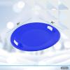 imageSuperio Round Snow Sled 24quot Blue Saucer Disk Sled DurableBlueYellow