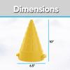 imageSuperio Sandcastle Building Kit  Sand Toys Sand and Beach Fun for Kids and Adults  Snow Brick Maker Igloo Snow Block Form for Snow Forts or Sandbox Play  Summer Outdoor Beach EssentialsYellow Cone