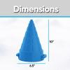 imageSuperio Sandcastle Building Kit  Sand Toys Sand and Beach Fun for Kids and Adults  Snow Brick Maker Igloo Snow Block Form for Snow Forts or Sandbox Play  Summer Outdoor Beach EssentialsBlue Cone