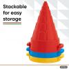 imageSuperio Sandcastle Building Kit  Sand Toys Sand and Beach Fun for Kids and Adults  Snow Brick Maker Igloo Snow Block Form for Snow Forts or Sandbox Play  Summer Outdoor Beach EssentialsBlue Cone