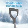 imageSuperio Small Snow Shovel for Car Portable Snow Shovel for Driveway Snow Removal Compact Scooper Shovel Snow Pusher for Stairs 9quot Heavy Duty Plastic Blade with Wood Handle 34quot 2 BlueBlack