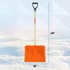 imageSuperio Snow Shovel for Driveway Stairs Car Snow Removel Scooper Shovel Snow Pusher Sturdy Heavy Duty Plastic with Wooden Metal Handle Black Pusher22 Orange