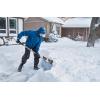 imageSuperio Snow Shovel for Driveway Stairs Car Snow Removel Scooper Shovel Snow Pusher Sturdy Heavy Duty Plastic with Wooden Metal Handle Blue DeepBlack Pusher2
