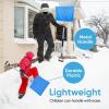 imageSuperio Snow Shovel for Driveway Stairs Car Snow Removel Scooper Shovel Snow Pusher Sturdy Heavy Duty Plastic with Wooden Metal Handle Blue DeepBlue2