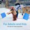 imageSuperio Snow Shovel for Driveway Stairs Car Snow Removel Scooper Shovel Snow Pusher Sturdy Heavy Duty Plastic with Wooden Metal Handle Blue DeepBlue2