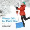 imageSuperio Snow Shovel for Driveway Stairs Car Snow Removel Scooper Shovel Snow Pusher Sturdy Heavy Duty Plastic with Wooden Metal Handle Blue DeepBlueB
