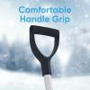 imageSuperio Snow Shovel for Driveway Stairs Car Snow Removel Scooper Shovel Snow Pusher Sturdy Heavy Duty Plastic with Wooden Metal Handle Blue DeepBlueB