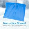 imageSuperio Snow Shovel for Driveway Stairs Car Snow Removel Scooper Shovel Snow Pusher Sturdy Heavy Duty Plastic with Wooden Metal Handle BlueA