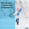 imageSuperio Snow Slider Mat Flexible Snow Sled Flying Carpet Roll up Sleds for Adults 54quot Lightweight Plastic Snowboard SledBlue 36