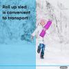 imageSuperio Snow Slider Mat Flexible Snow Sled Flying Carpet Roll up Sleds for Adults 54quot Lightweight Plastic Snowboard SledPink