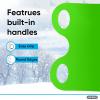 imageSuperio Snow Slider Mat Flexible Snow Sled Flying Carpet Roll up Sleds for Kids 36quot Lightweight Plastic Snowboard Sled2 PackGreen