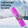 imageSuperio Snow Slider Mat Flexible Snow Sled Flying Carpet Roll up Sleds for Kids 36quot Lightweight Plastic Snowboard Sled2 PackPink