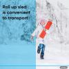 imageSuperio Snow Slider Mat Flexible Snow Sled Flying Carpet Roll up Sleds for Kids 36quot Lightweight Plastic Snowboard Sled2 PackRedGreen