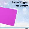 imageSuperio Snow Slider Mat Flexible Snow Sled Flying Carpet Roll up Sleds for Kids and Adults 54quot Lightweight Plastic Snowboard Sled2 PackRedPink