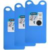 imageSuperio Snow Slider Mat Flexible Snow Sled Flying Carpet Roll up Sleds for Kids and Adults 54quot Lightweight Portable Plastic Snowboard Sled 3 Pack Blue