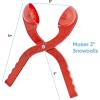 imageSuperio Snowball Maker Snow Toys for Kids Snow Ball Shape Outdoor Winter SportRedBlue