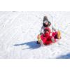 imageSuperio Toboggan Snow Sled for Kids and Adults 36quot and 48quot Heavy Duty Plastic Slider with Handles and Hole for Pull Ropes Kid and Adult Winter Fun 3 PackRed48