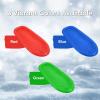 imageSuperio Toboggan Snow Sled for Kids and Adults 36quot and 48quot Heavy Duty Plastic Slider with Handles and Hole for Pull Ropes Kid and Adult Winter Fun 3 PackRed  Blue  Green48