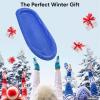 imageSuperio Toboggan Snow Sled for Kids and Adults 36quot and 48quot Heavy Duty Plastic Slider with Handles and Hole for Pull Ropes Kid and Adult Winter Fun 3 PackRed  Blue  Green48