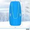 imageSuperio Toboggan Snow Sled for Kids and Adults Heavy Duty Plastic Slider with Handles and Hole for Pull Ropes Kid and Adult Winter FunBlue
