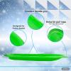 imageSuperio Toboggan Snow Sled for Kids and Adults Heavy Duty Plastic Slider with Handles and Hole for Pull Ropes Kid and Adult Winter FunGreen