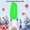 imageSuperio Toboggan Snow Sled for Kids and Adults Heavy Duty Plastic Slider with Handles and Hole for Pull Ropes Kid and Adult Winter FunGreen