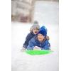 imageSuperio Toboggan Snow Sled for Kids and Adults Heavy Duty Plastic Slider with Handles and Hole for Pull Ropes Kid and Adult Winter FunGreen