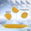 imageSuperio Toboggan Snow Sled for Kids and Adults Heavy Duty Plastic Slider with Handles and Hole for Pull Ropes Kid and Adult Winter FunMulti
