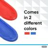 imageSuperio Toboggan Snow Sleds for Kids and Adults 2 Pack Heavy Duty Plastic Sliders with Handles and Hole for Pull Ropes Kid and Adult Winter FunRed 48